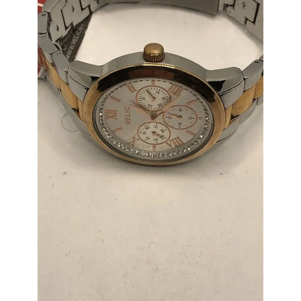 Relic ZR15828 Women's Two-Tone Stainless Steel Analog Dial Quartz Watch HK550